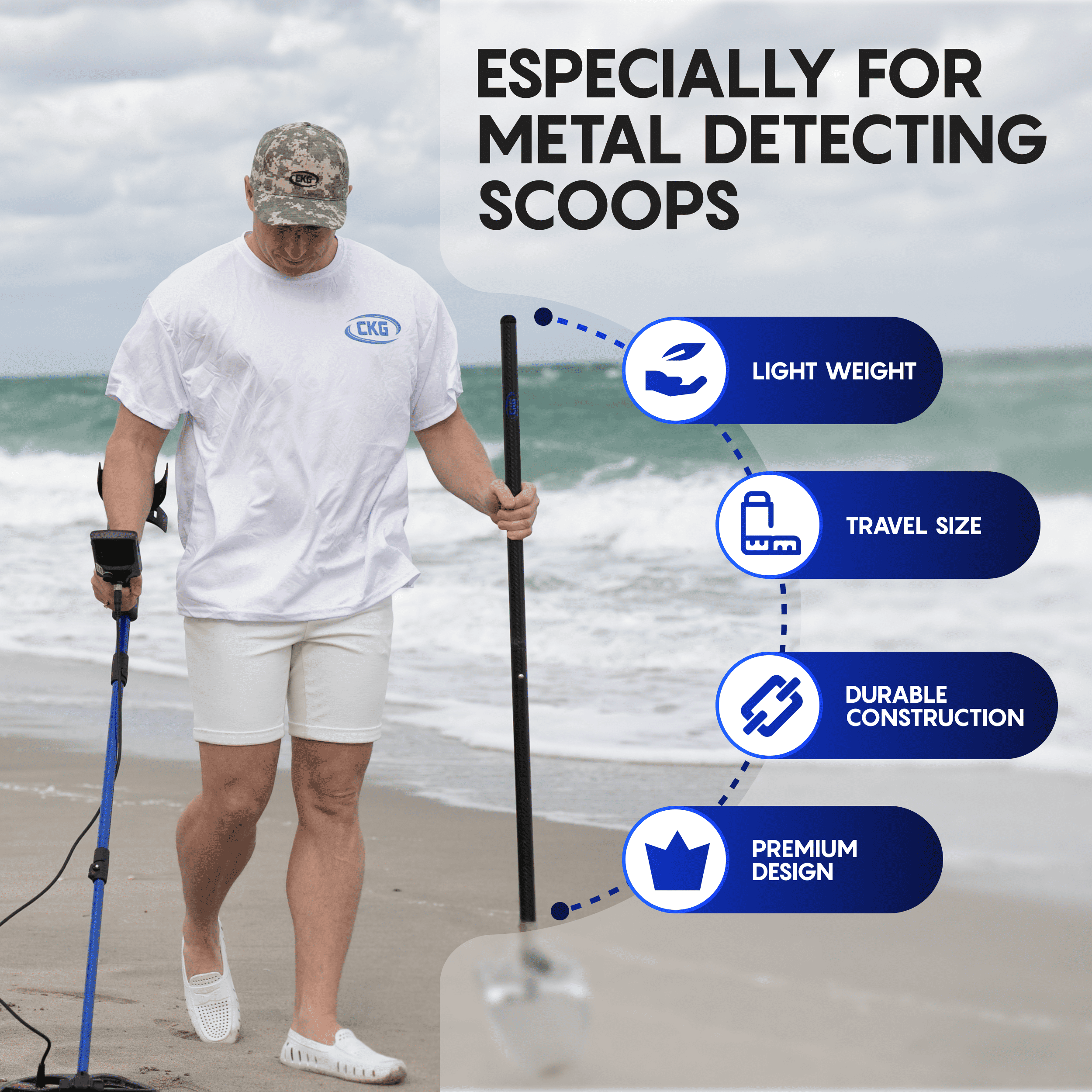 CKG Carbon Fiber Travel Handle