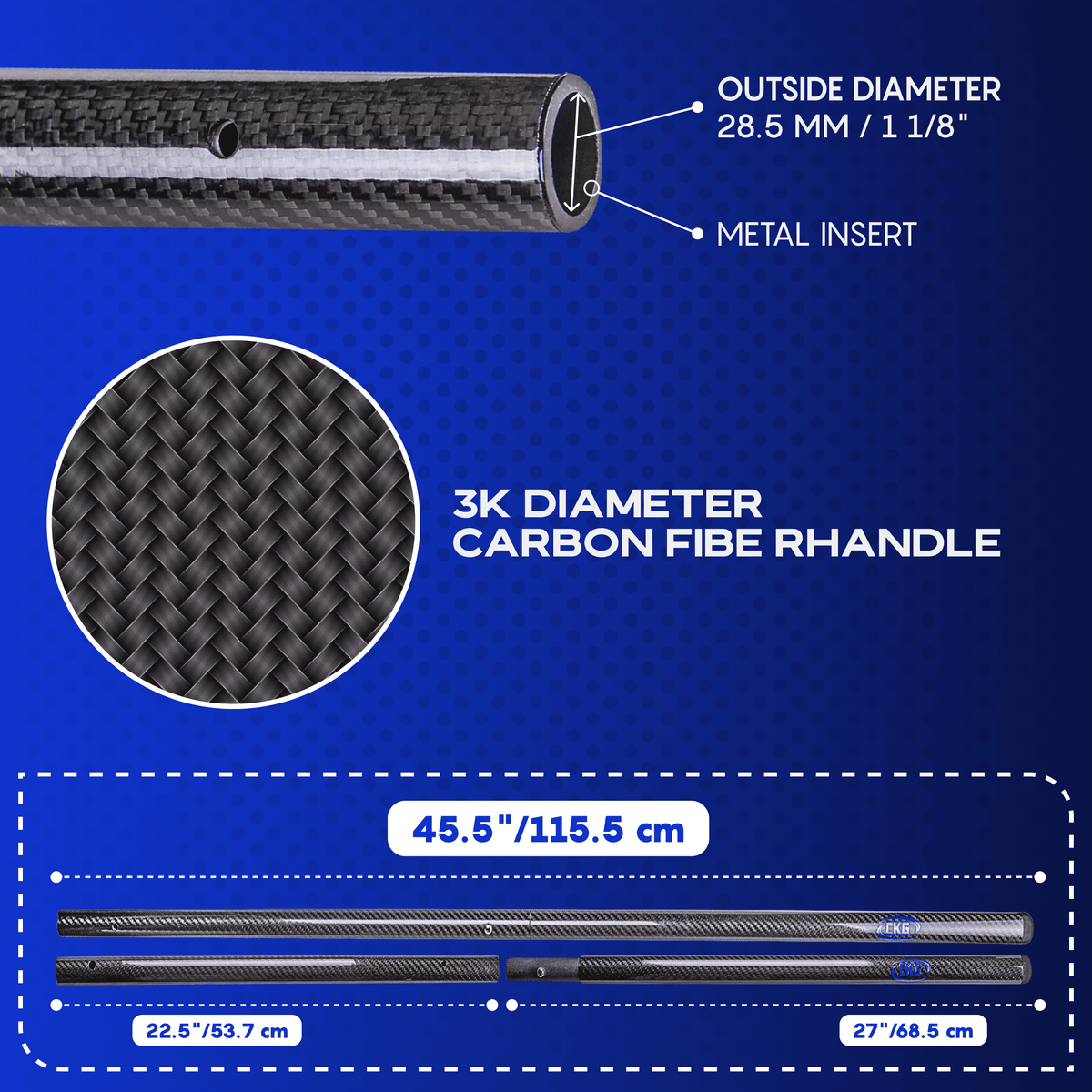 CKG Carbon Fiber Travel Handle