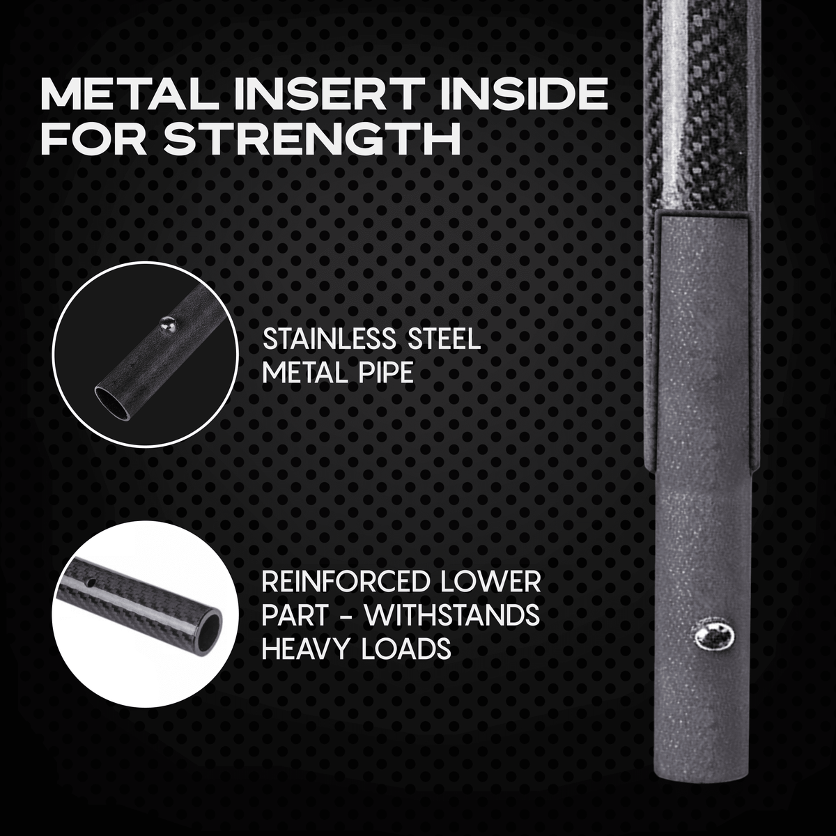 CKG Carbon Fiber Travel Handle