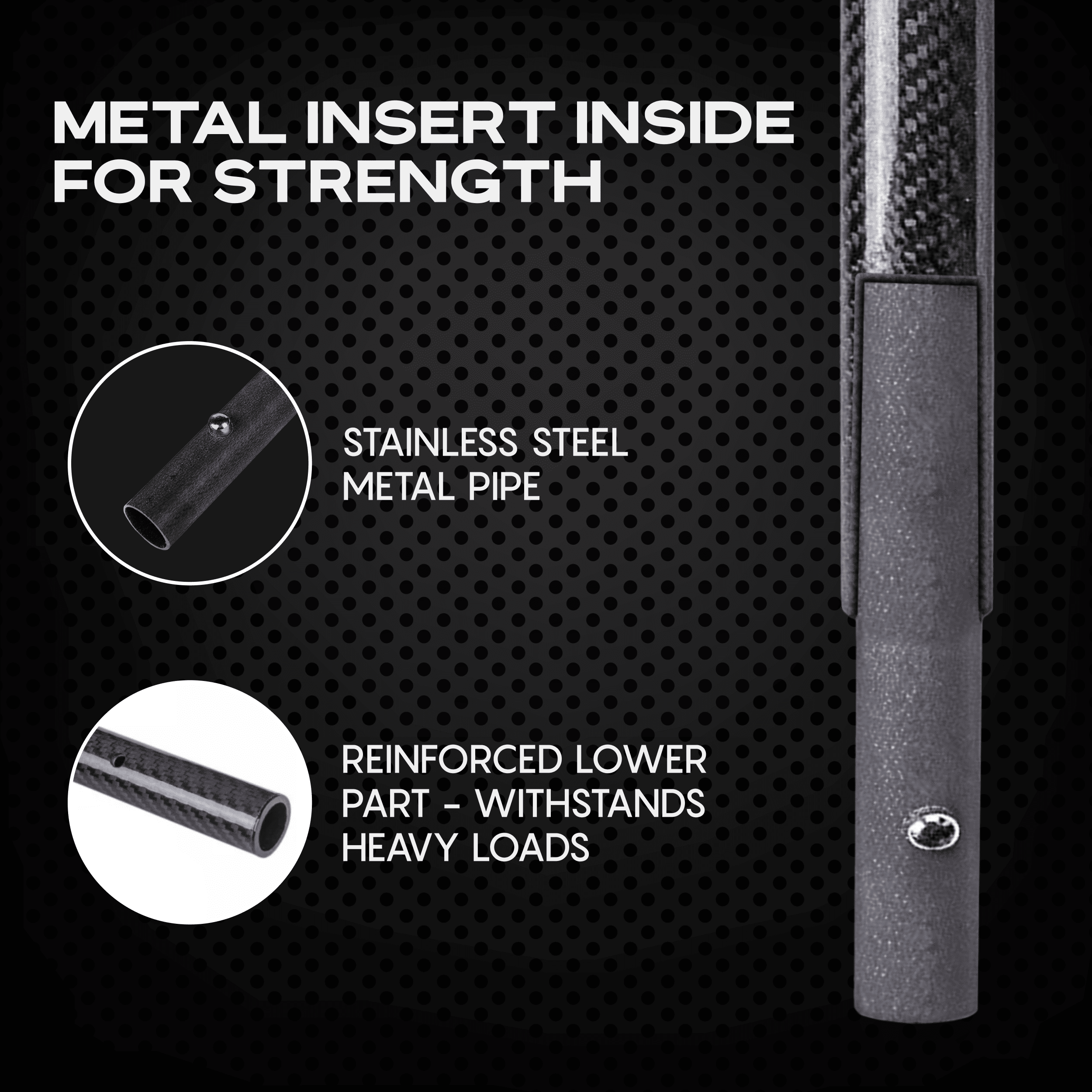 CKG Carbon Fiber Travel Handle