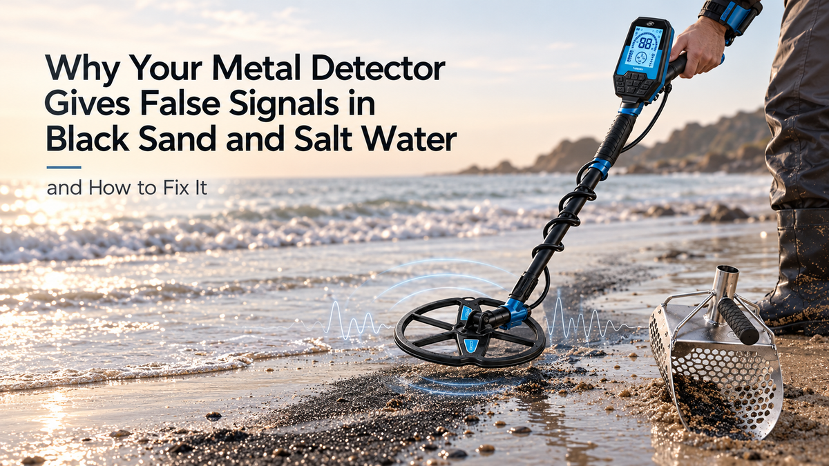 Why Your Metal Detector Gives False Signals in Black Sand and Salt Water — and How to Fix It