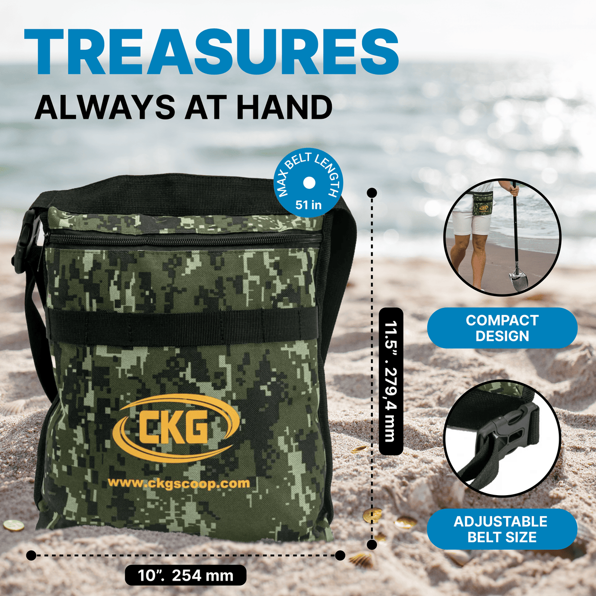CKG Diving Sand Scoop with Carbon Handle