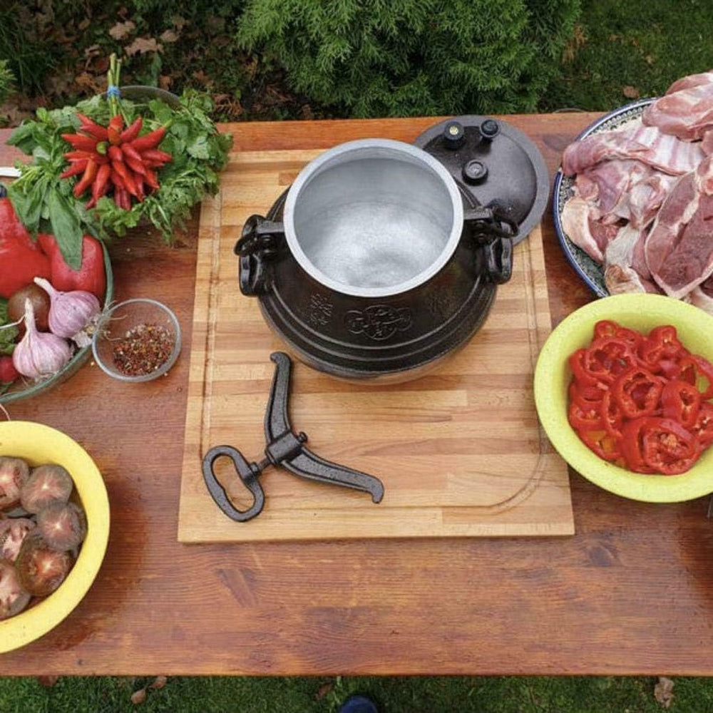 Traditioneller afghanischer Kazan-Schnellkochtopf für Fleisch, Reis und Eintöpfe